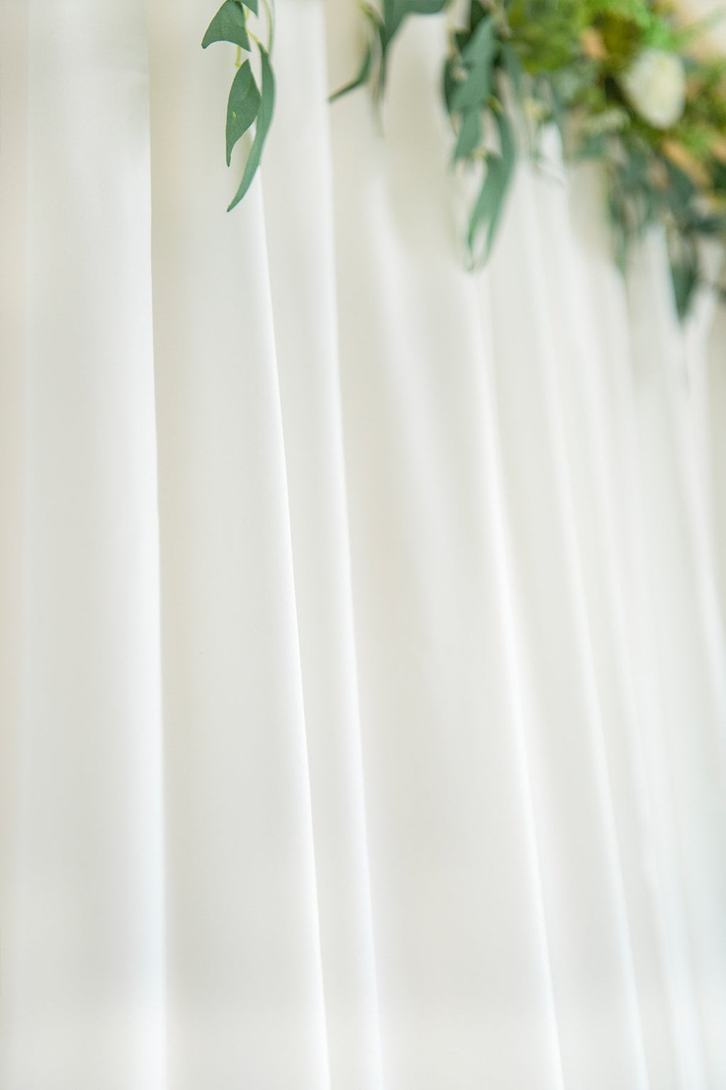 Sheer Backdrop Curtain 2 Panels - White - lingsDev