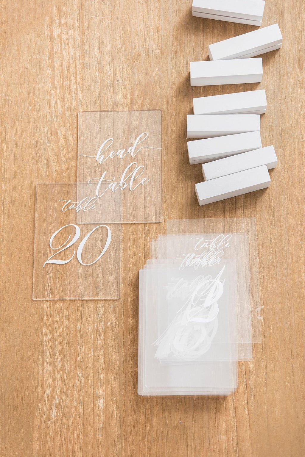 White Wood Table Numbers 1-20 - lingsDev