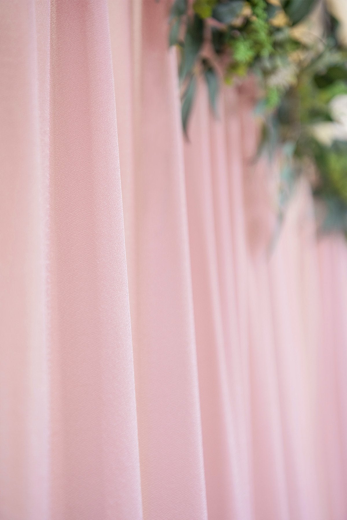 Sheer Backdrop Curtain 2 Panels - Dusty Rose - lingsDev