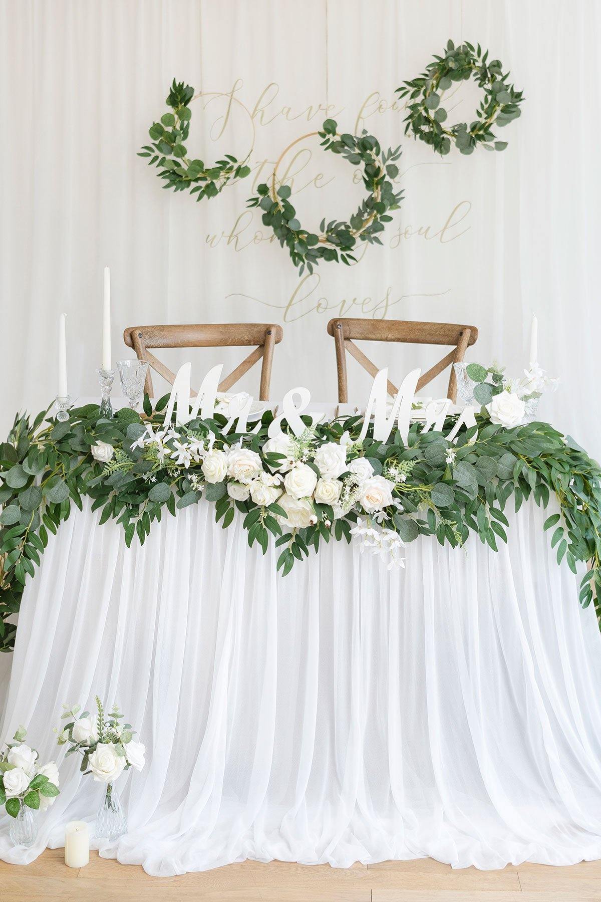 Eucalyptus and Willow Leaf Greenery Garland 6.5FT - lingsDev