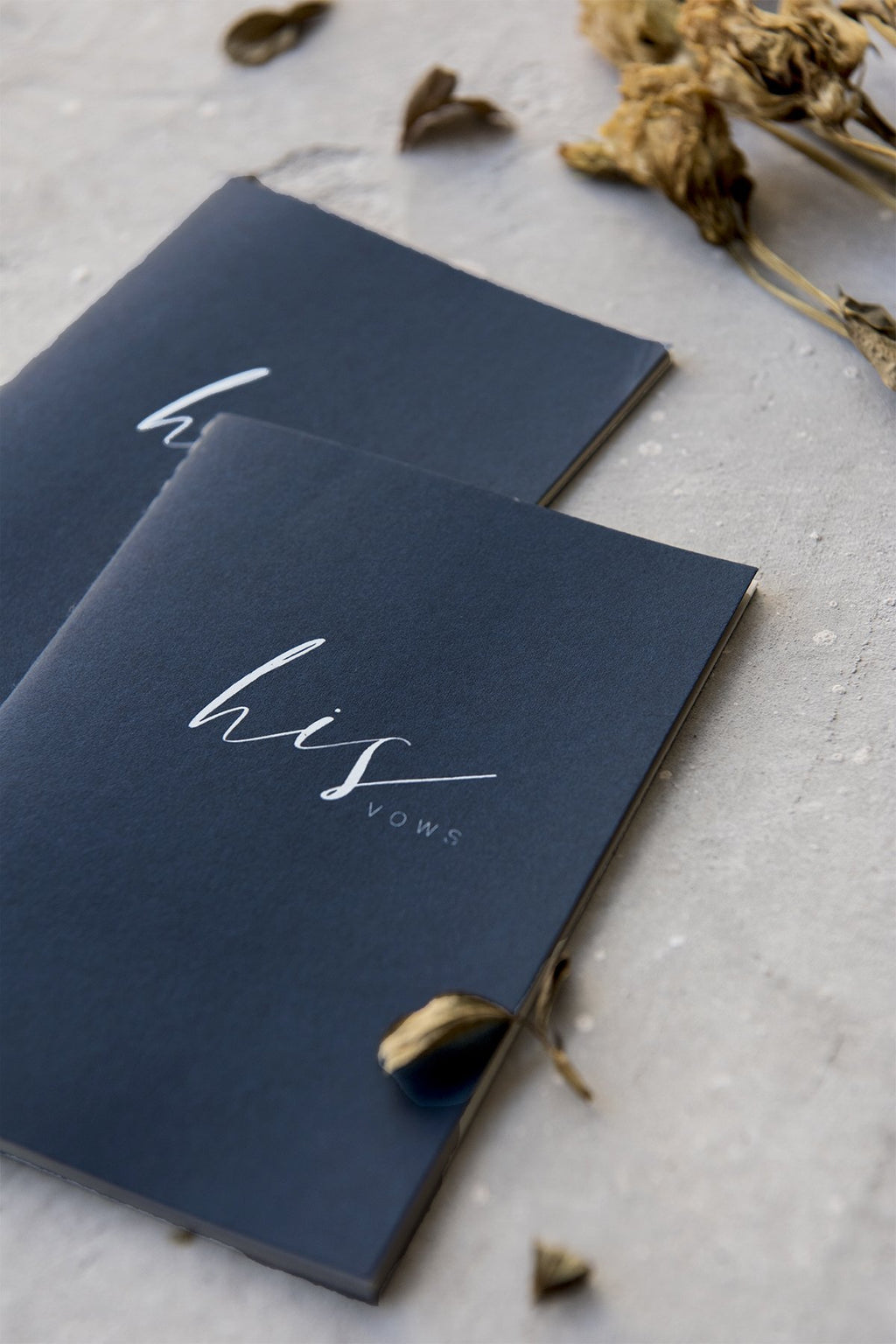 Vow Books His & Her - Navy Blue - lingsDev