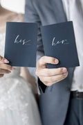 Vow Books His & Her - Navy Blue - lingsDev