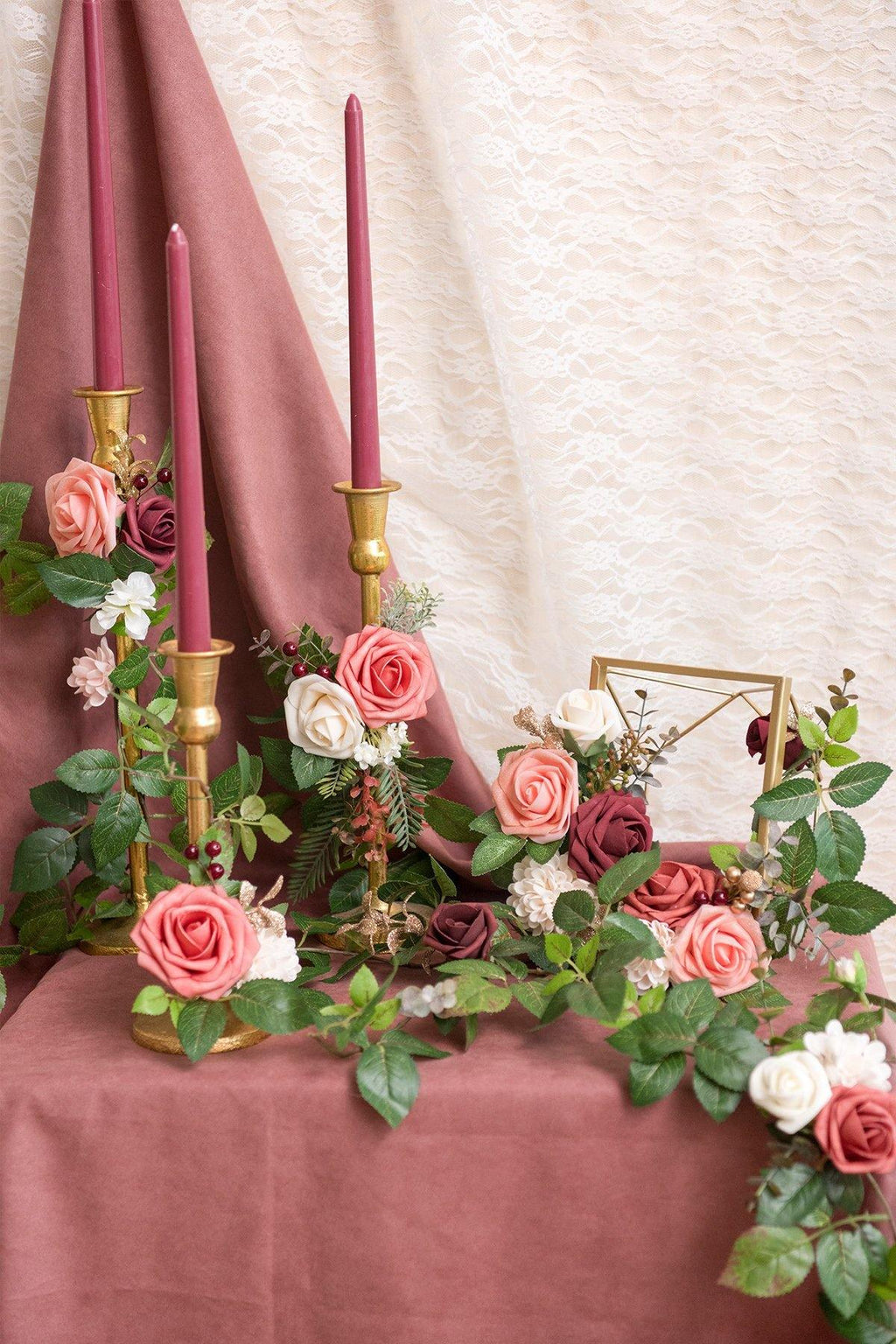 3" Foam Ombre Colors Rose with Stem - 9 Tones - lingsDev