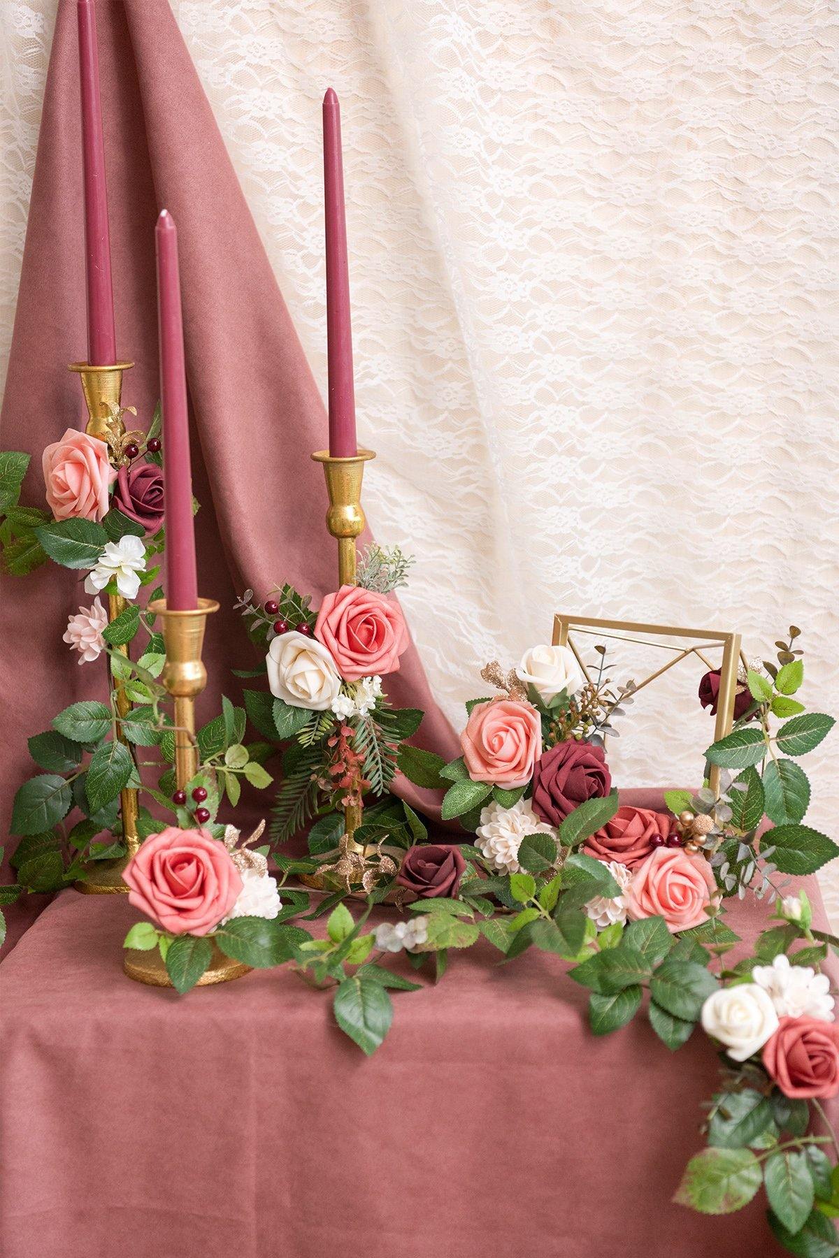 3" Foam Ombre Colors Rose with Stem - 9 Tones - lingsDev