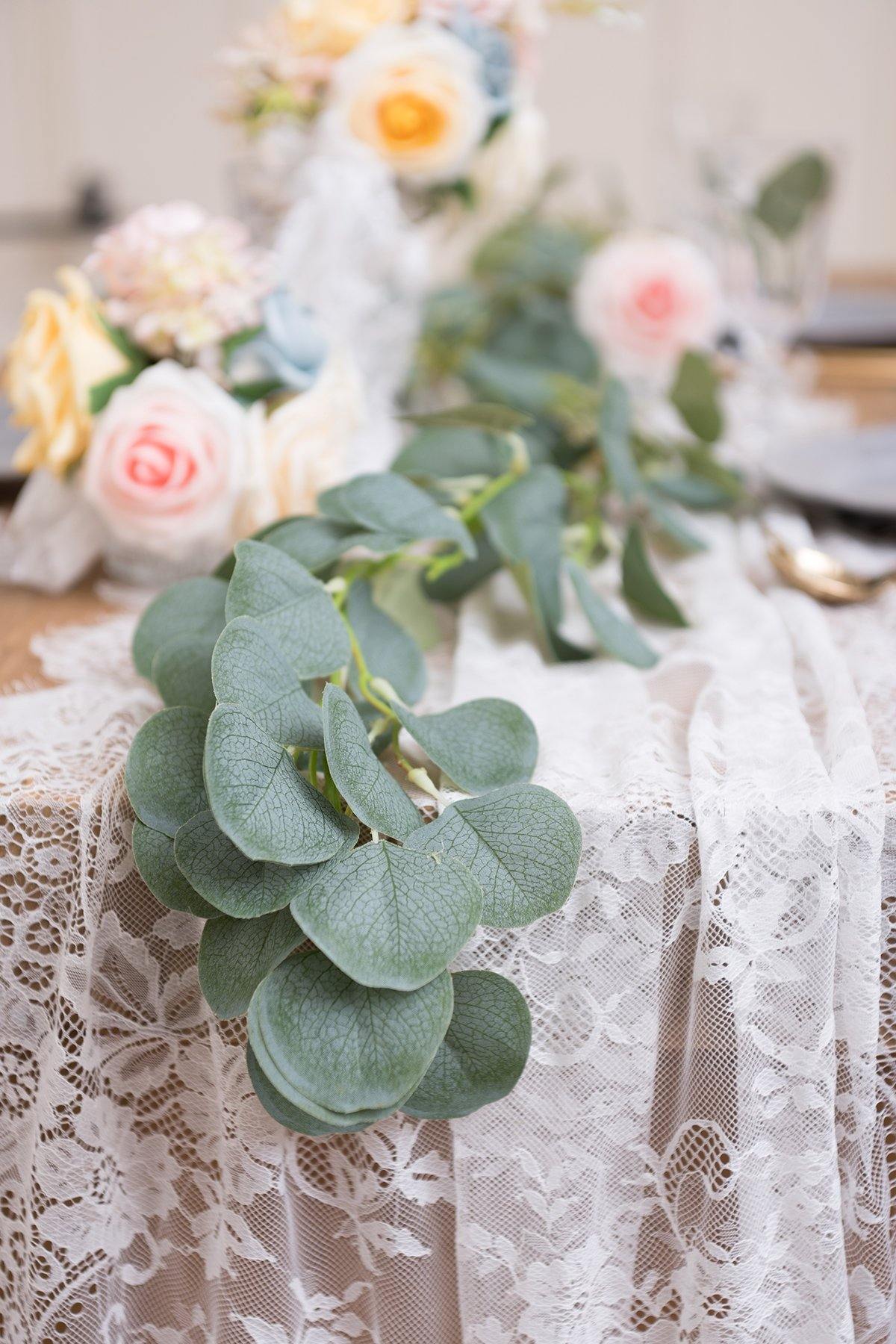 Silver Dollar Eucalyptus Greenery Garland 6.5FT - lingsDev