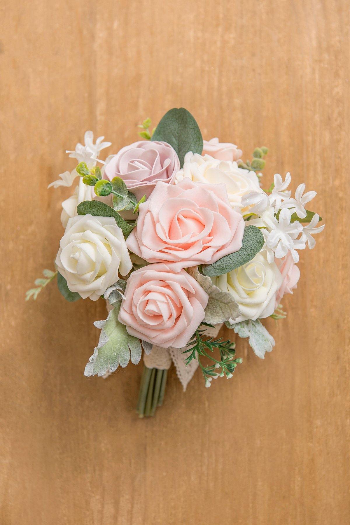 9" Bridesmaid Bouquet - Blush - lingsDev