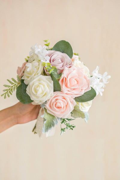 9" Bridesmaid Bouquet - Blush - lingsDev