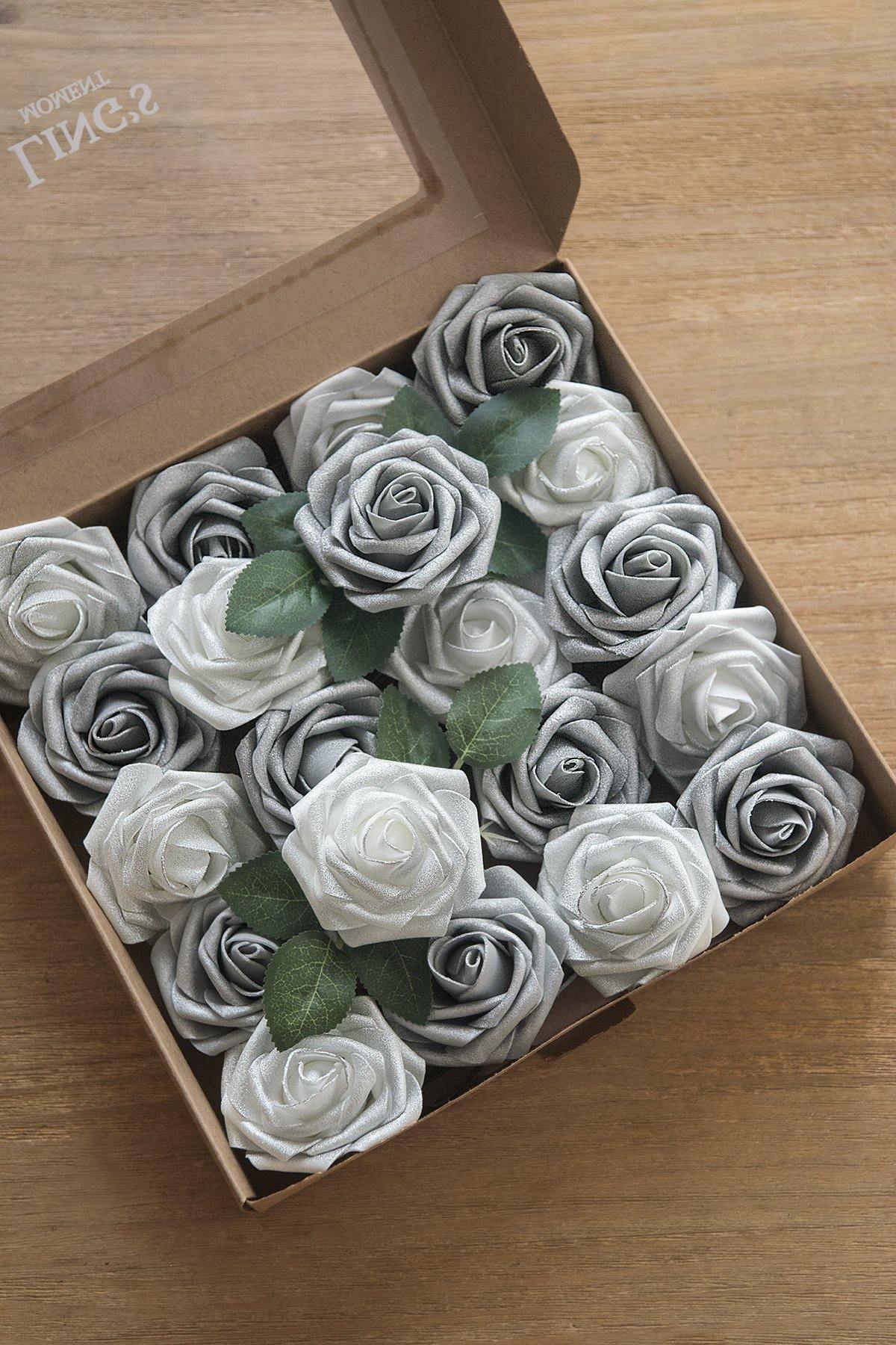 3" Foam Rose with Stem - Natural Whites - lingsDev