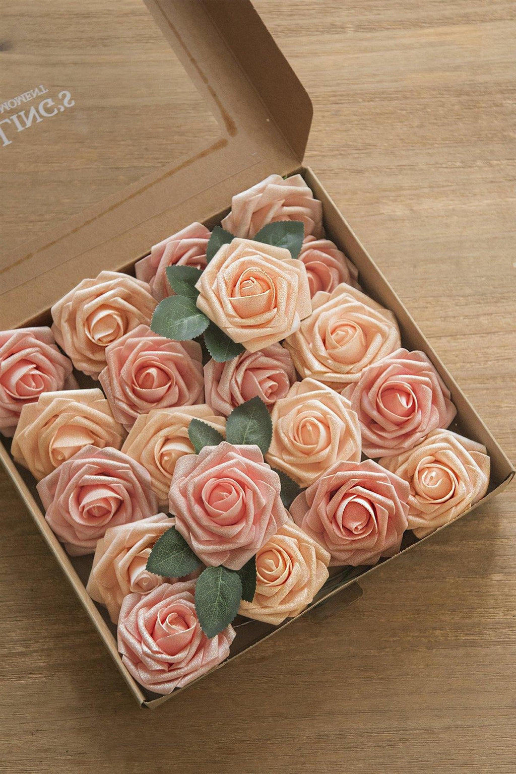 3" Foam Rose with Stem - Blush & Pink - lingsDev