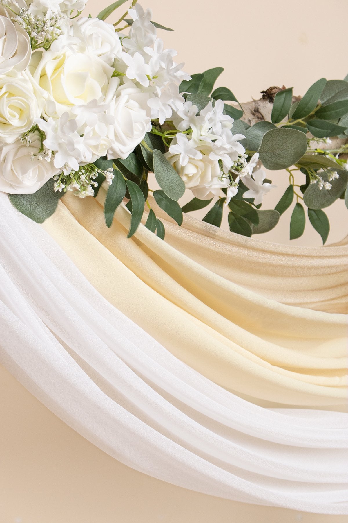 Wedding Arch Drapping Fabric 30" x 6.5 Yards - Elegant Nude - lingsDev
