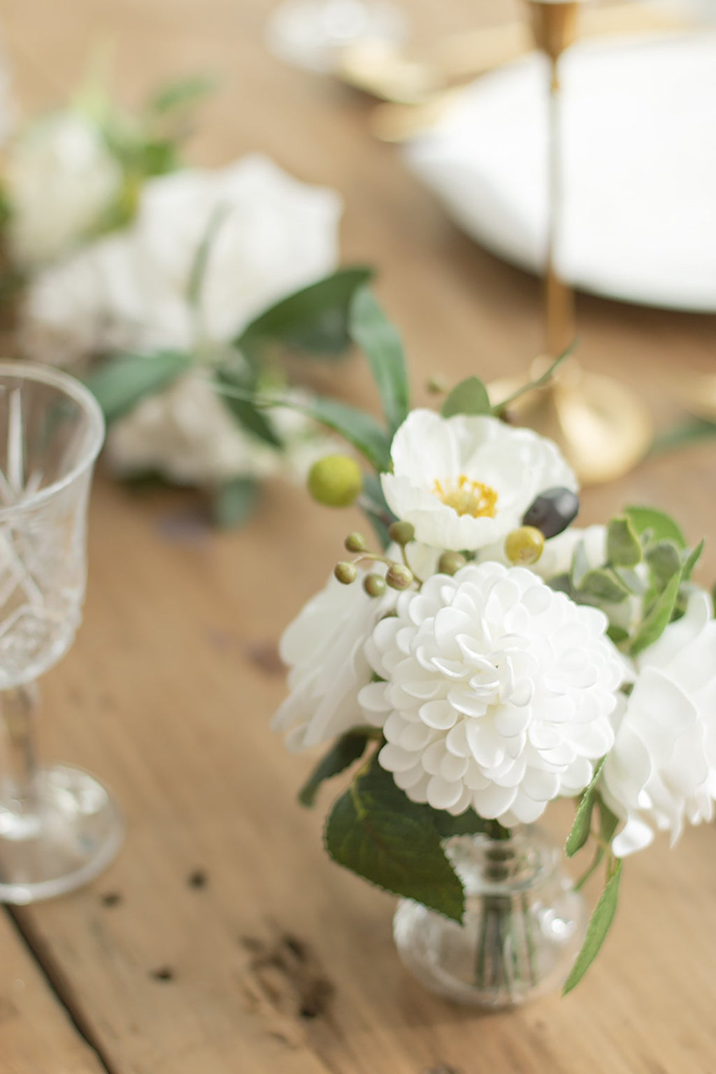 Flowers Box Set for DIY - White & Beige Theme - lingsDev