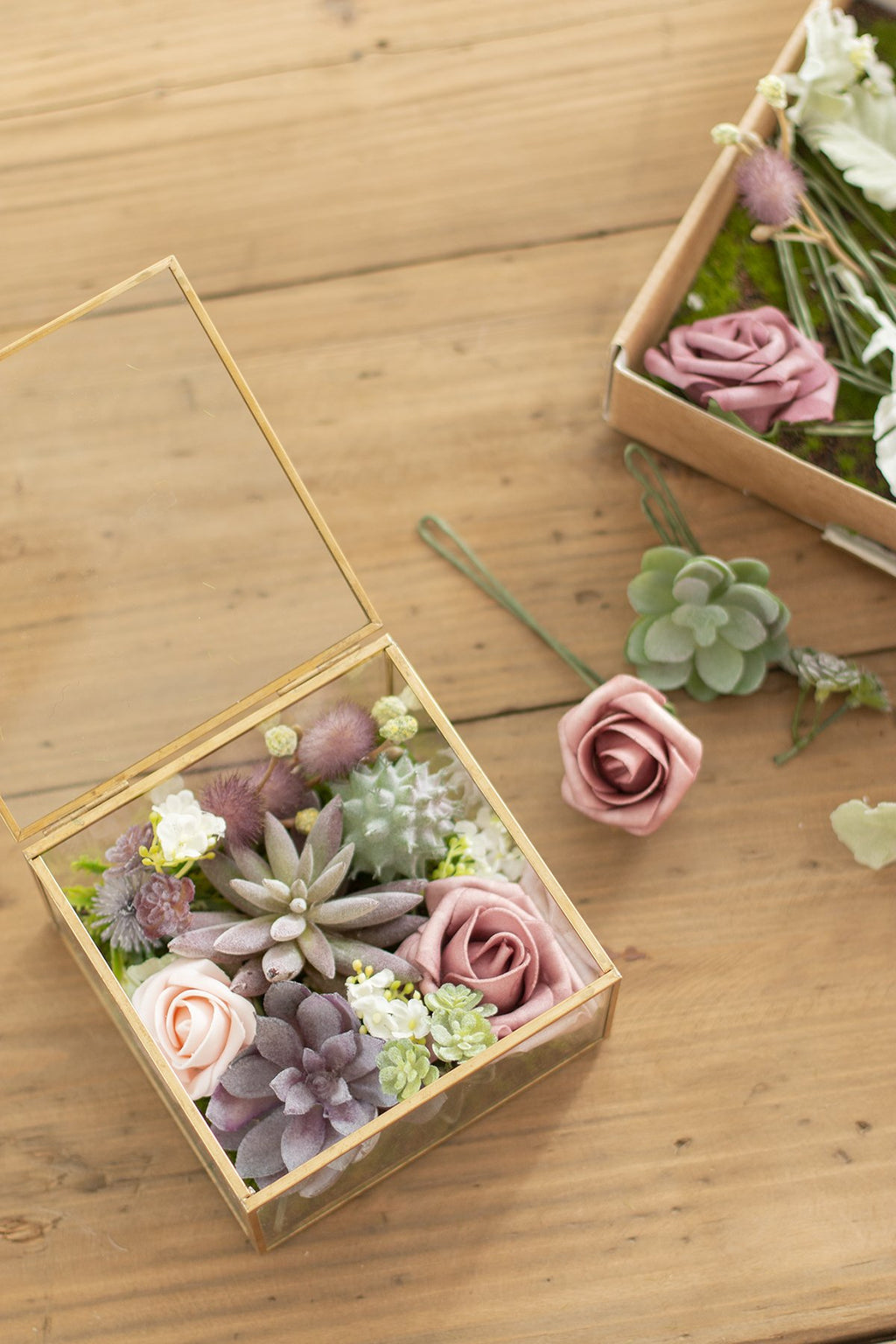Dusty Rose Flowers Box Set - 20 Styles - lingsDev