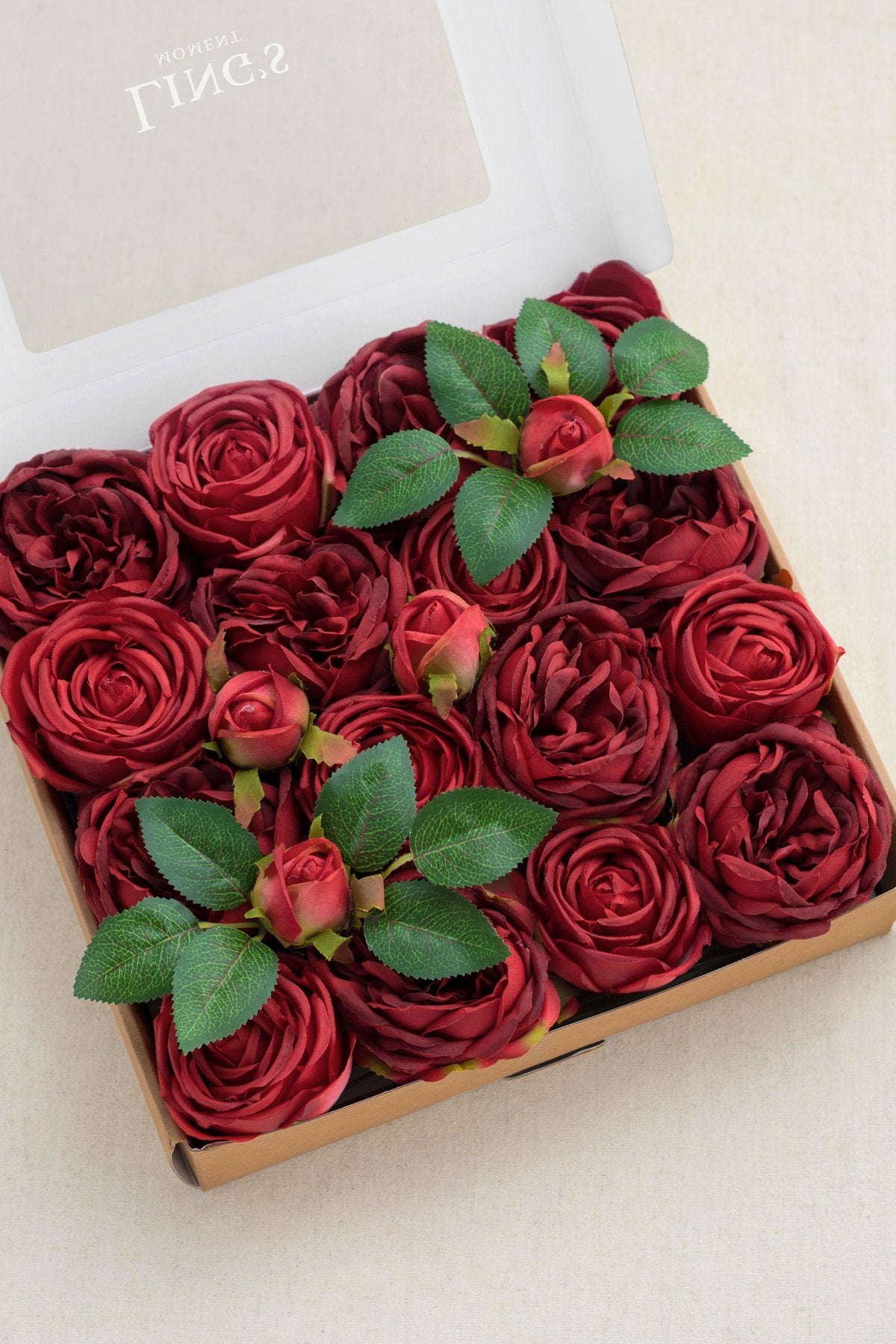 Silk Austin Rose & Cabbage Rose Flowers Box Set - 3 Styles (Fall 2020) - lingsDev