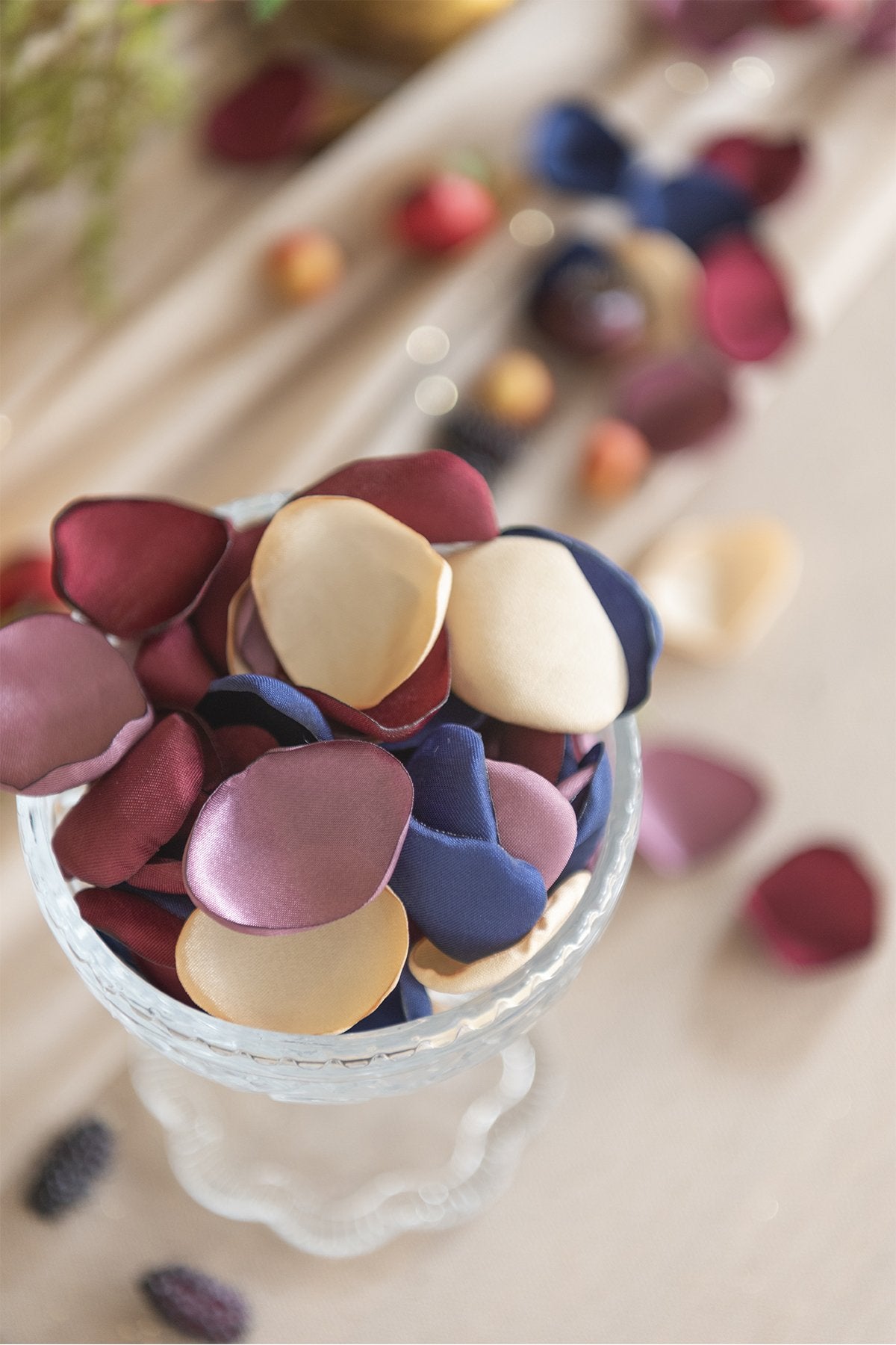 Silk Rose Petals 200/400pcs - Red & Burgundy - lingsDev